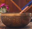 Fire & Mantra Carved Etching Singing Bowl For Chakra Healing - Best HimalayaBest Himalaya