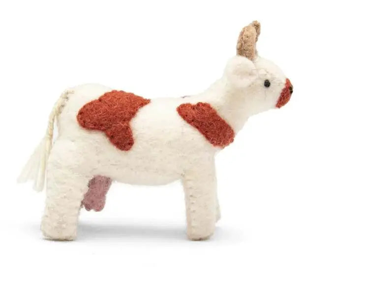 Fun and Educational Felt Cow Toy Best Himalaya
