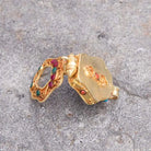 Gold plated  Tibetan Ghau Pendant  Precious stone embeded BestHimalya