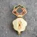 Gold plated Tibetan Ghau Pendant  Precious stone embeded BestHimalya