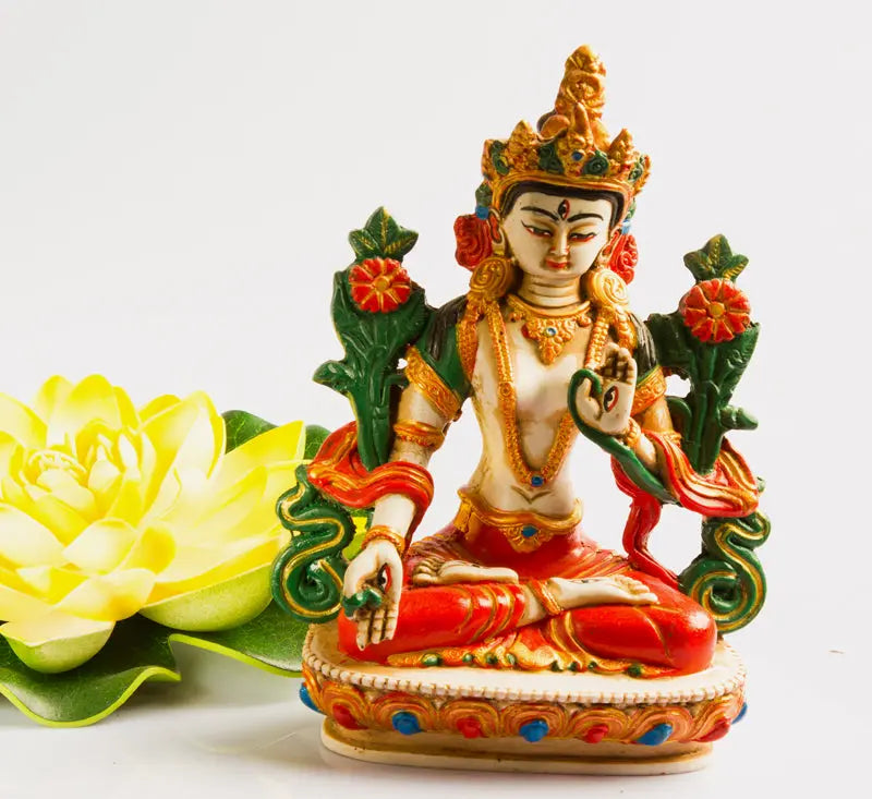 Green tara resin statue - Best HimalayaBest Himalaya