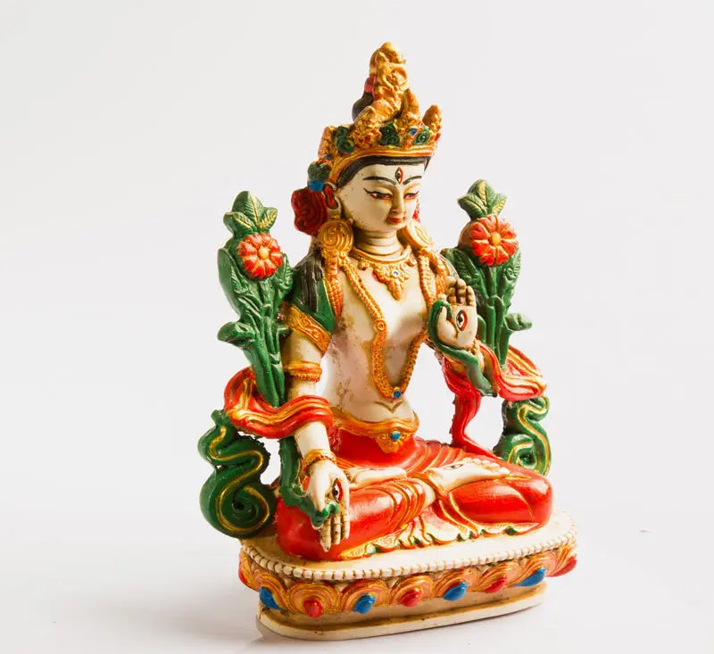 Green tara resin statue - Best HimalayaBest Himalaya