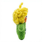 Felt Wool Blonde Character Doll Ornament Green with Embroidery Cartoon Style Christmas Decor – view 3