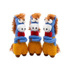 Felt Wool Horse Ornament with Red Bow Tie Cartoon Animal Christmas Decor – handmade by Best Himalaya