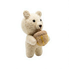 Felt Wool Bear with Honey Pot Ornament Animal Decor Small Cartoon Christmas Decor – view 3