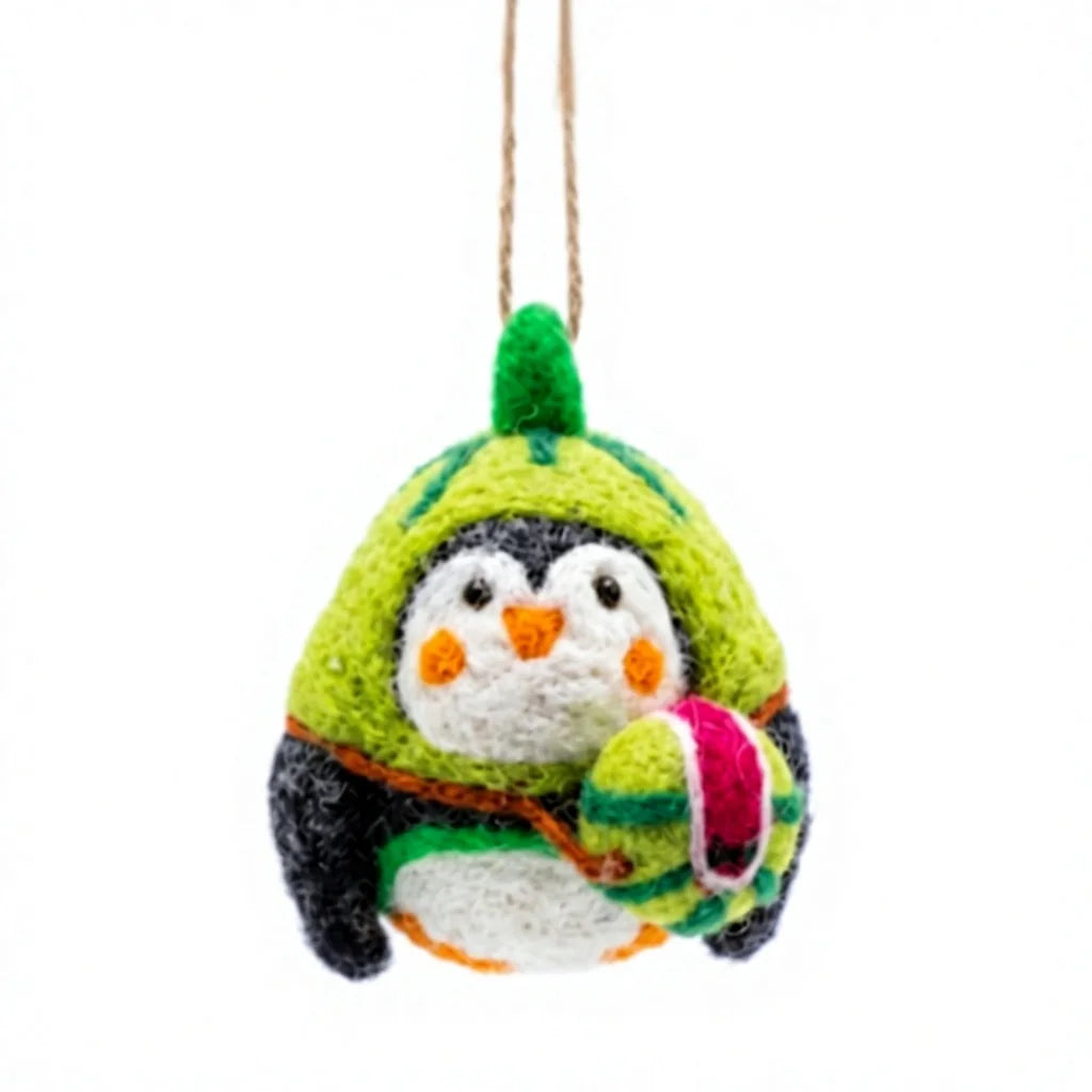 Felt Wool Penguin Christmas Decoration Wall Hanging – view 2