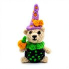 Felt Wool Bear Witch Hat Pumpkin Christmas Ornament Small Animal Decor – view 2