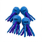 Felt Wool Jellyfish Ornament Blue Purple Cartoon Animal Shape Small Indoor Christmas Decoration – handmade by Best Himalaya