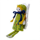 Felt Wool Fairy Angel Ornament with Embroidered Flowers and Wings – view 4