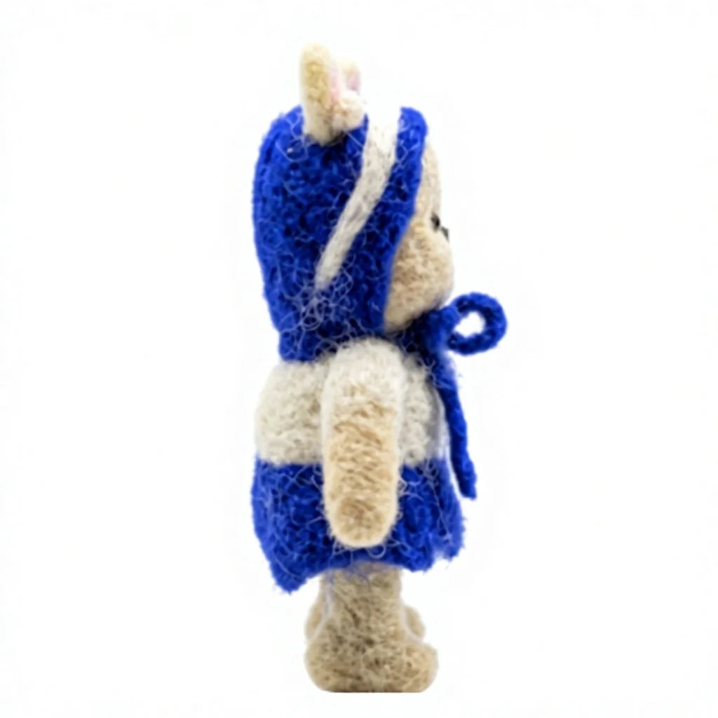 Felt Wool Black and White Cat Ornament Cartoon Animal Decoration – view 3