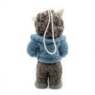 Felt Wool Sheep Drummer Ornament Set Handmade Christmas Decoration Animal Shape Wall Hanging Small Size Traditional Style – view 4