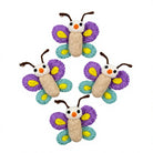 Felt Wool Butterfly Ornament Purple Teal Yellow Wings Cartoon Style Small Wall Hanging Christmas Decoration – view 2