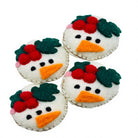 Felt Wool Snowman Ornament with Holly Embroidery Cartoon Christmas – handmade by Best Himalaya