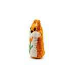 Felt Wool Fox Ornament with Flower Embroidery Small Animal Shape Wall Hanging Christmas Decoration – view 3