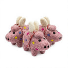 Felt Wool Pig Ornament Pink Multi Color Polka Dot Cartoon Animal Christmas Decoration – handmade by Best Himalaya