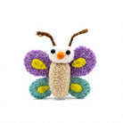 Felt Wool Butterfly Ornament Purple Teal Yellow Wings Cartoon Style Small Wall Hanging Christmas Decoration – view 3