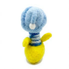 Felt Wool Duckling with Blue Hat and Satchel Small Animal Shape Christmas Indoor Decor – view 4