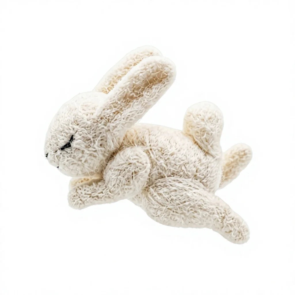 Felt Wool Sleeping Bunny Small Animal Shape Christmas Decoration Indoor Cute Style Tabletop Mount – view 3