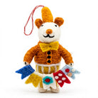 Felt Wool Mouse Christmas Ornament Set with Ribbon Garland Multi Color Cartoon Animal Decor – view 2