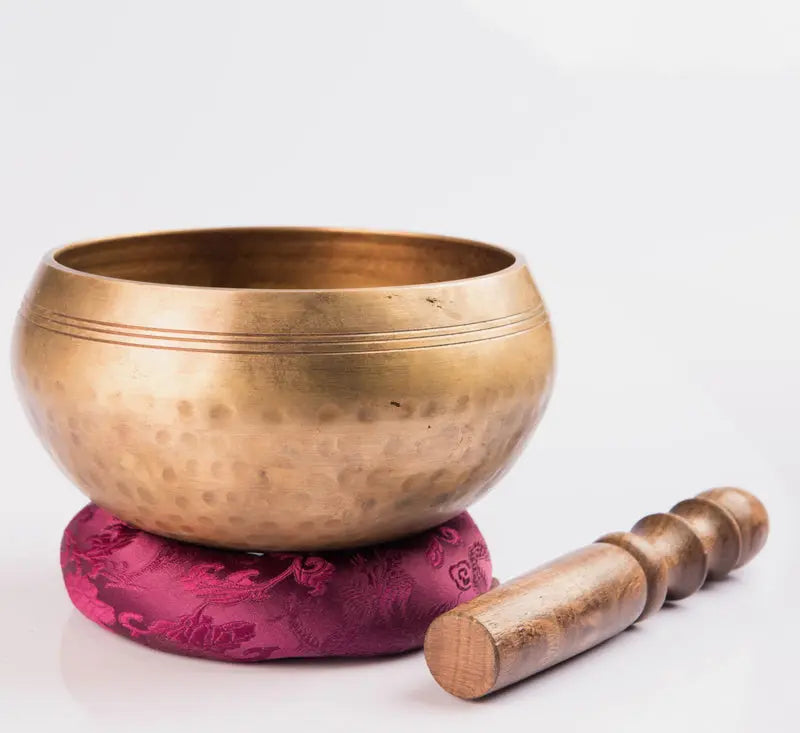 Hand Hammered Tibetan Singing Bowl for Meditation & Chakra Healing - Handmade in Nepal - Best Himalaya