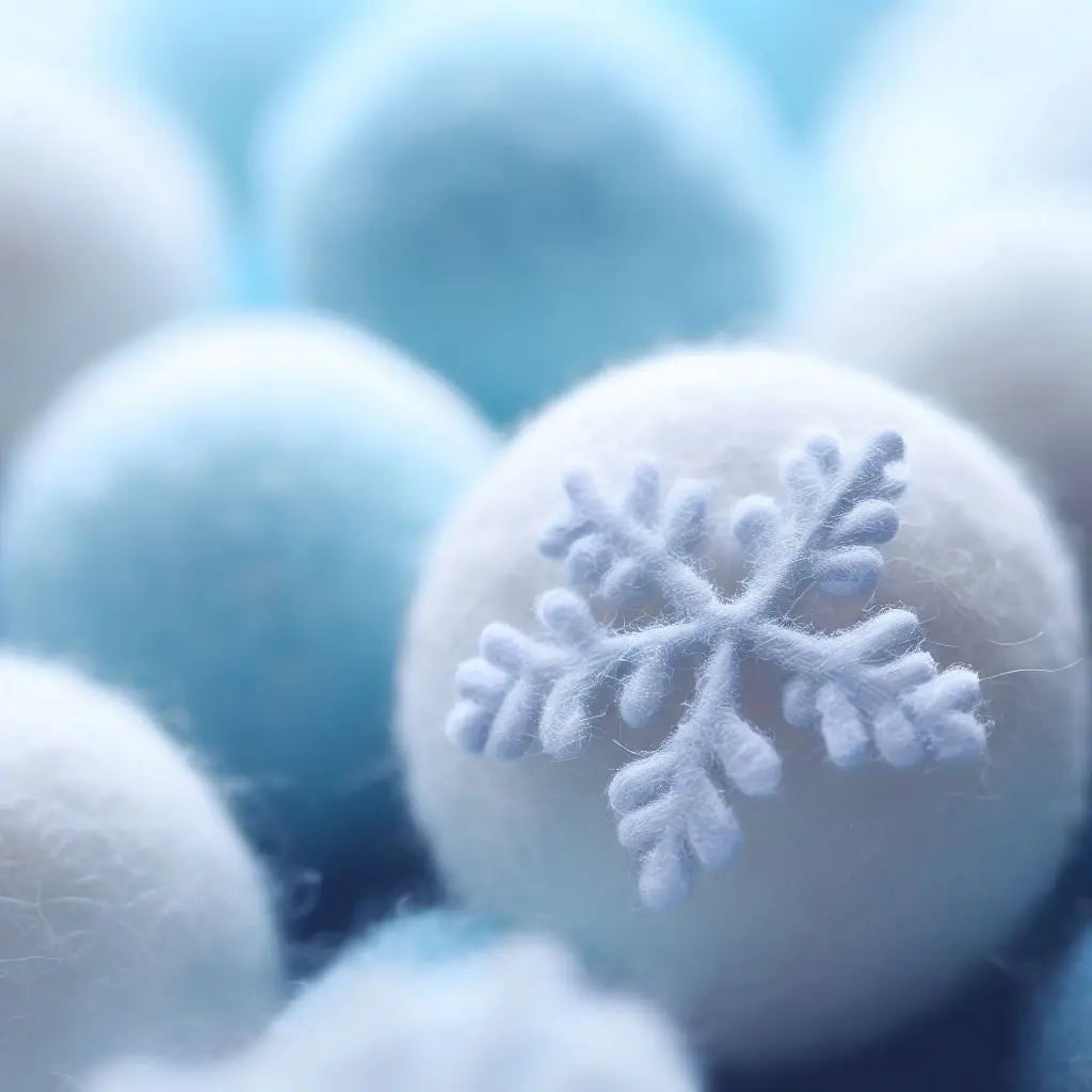 Handcrafted Charm Felt Snowflake Wool Balls - Best HimalayaBest Himalaya