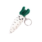 Handmade Felt Smiley Radish Keyring – Colorful Keychain – Cute Gift or Bag Accessory Best Himalaya