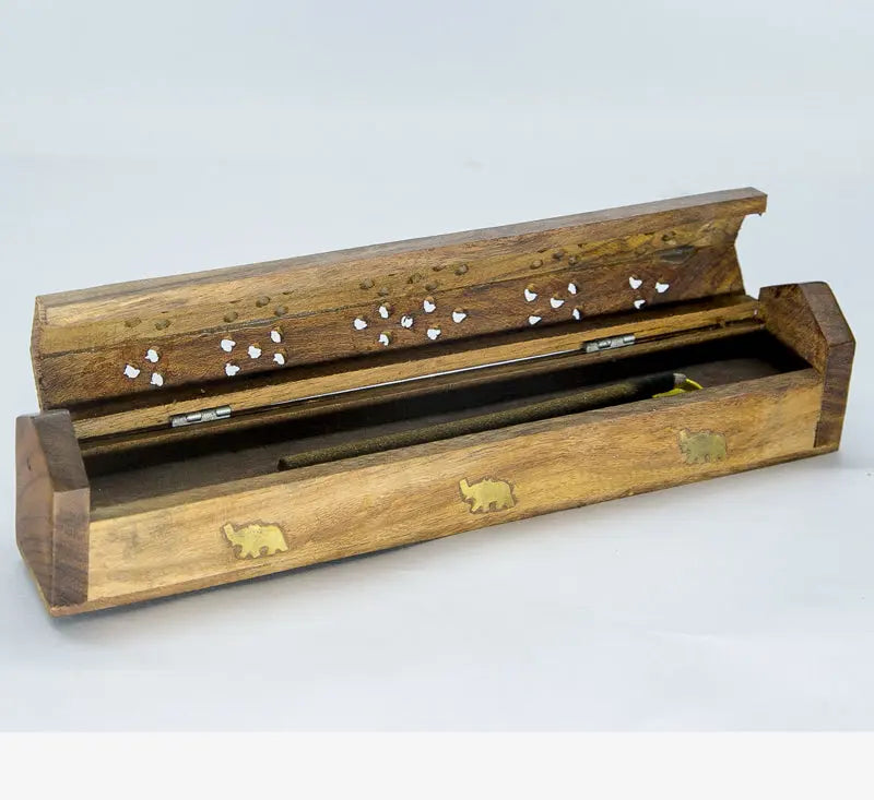 Handmade Wooden incense burner box - Best HimalayaBest Himalaya