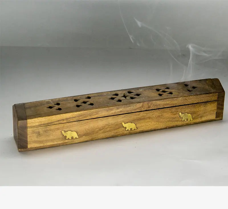 Handmade Wooden incense burner box - Best HimalayaBest Himalaya