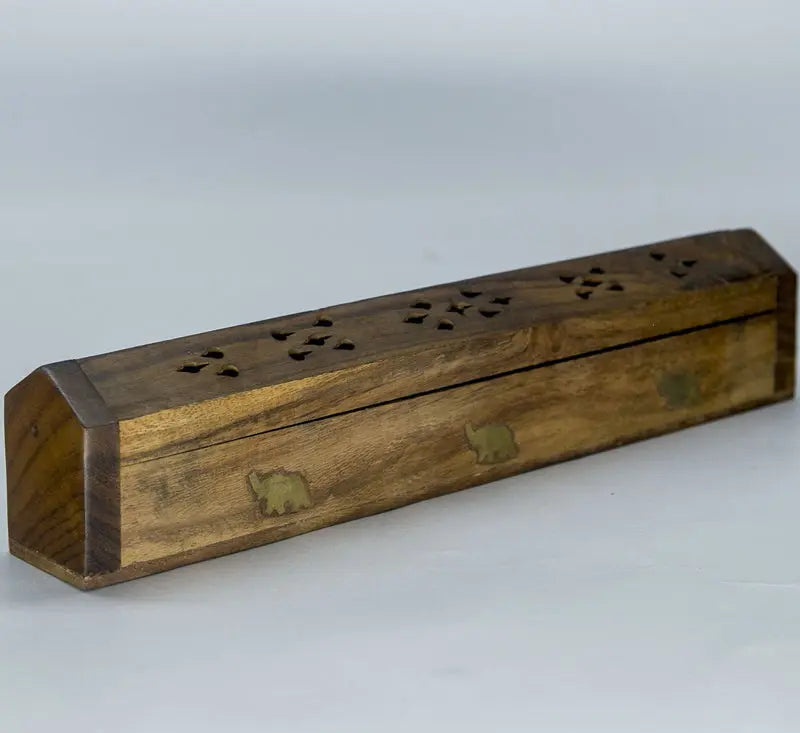 Handmade Wooden incense burner box - Best HimalayaBest Himalaya