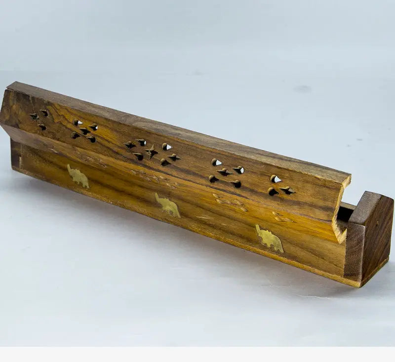 Handmade Wooden incense burner box - Best HimalayaBest Himalaya