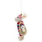 Felt Wool Rabbit Ornament Red Blue White Sweater Cartoon Animal Christmas Decoration – view 3