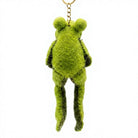 Felt Wool Frog Keychain with Flower Ornament Small Cartoon Animal Decorative – view 4