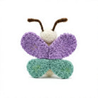Felt Wool Butterfly Ornament Purple Teal Yellow Wings Cartoon Style Small Wall Hanging Christmas Decoration – view 4