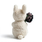 Felt Wool White Bunny Rabbit Decorations with Green Carrot and Pink Ears – view 4