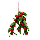 Felt Wool Mistletoe Garland with Red Berries Decorations – view 3