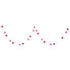 Heart Garland – Handmade in Nepal | Red, White & Pink Wool Felt Hearts for Valentine’s Day, Romantic Mantle & Love-Themed Décor Best Himalaya