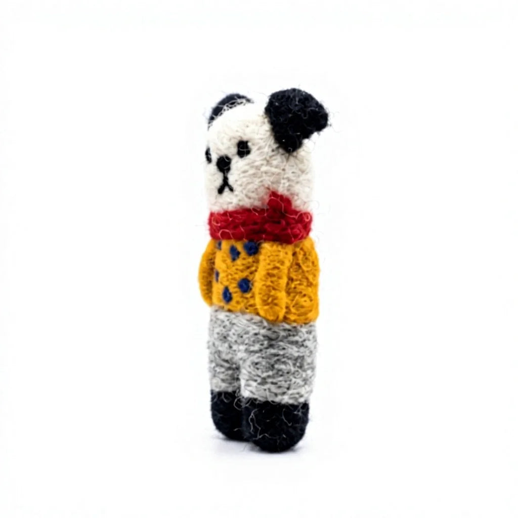 Felt Wool Panda Christmas Decoration Animal Figurine – view 3