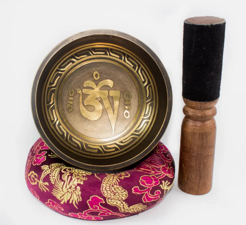 High Quality Antique Tibetan Singing Bowl Buddhist Mantra Carved Design - Best HimalayaBest Himalaya