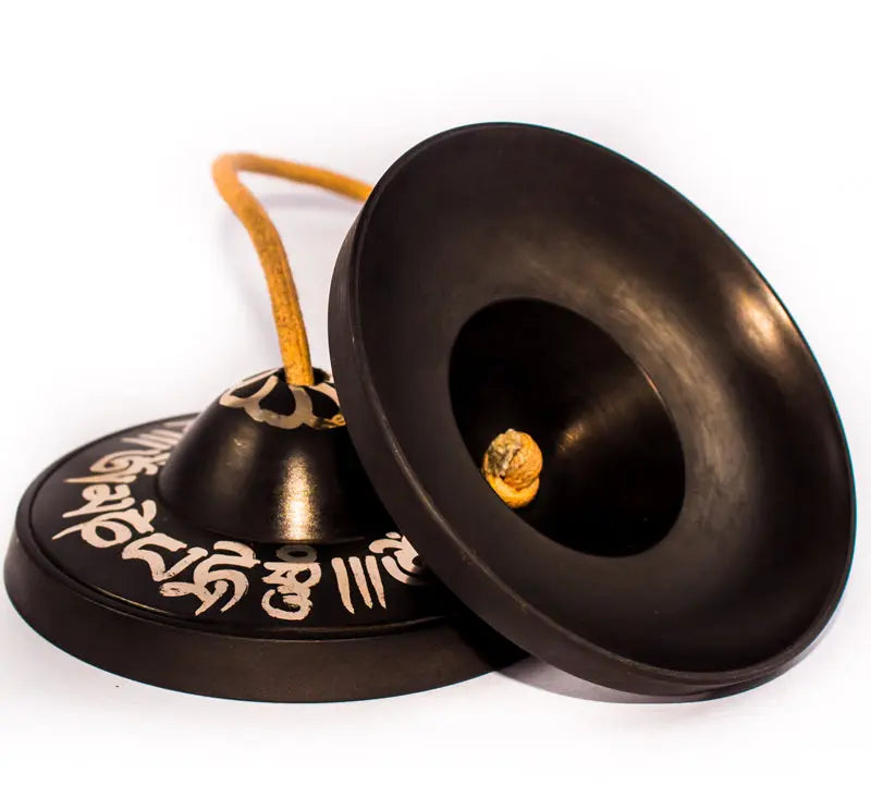 High Quality Special Mantra Etching Bronze tingsha cymbal - Best HimalayaBest Himalaya
