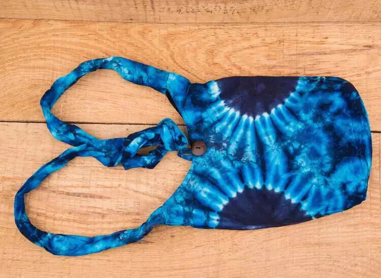 Light Blue Carry Bag Stylish Patter Cotton Best Himalaya