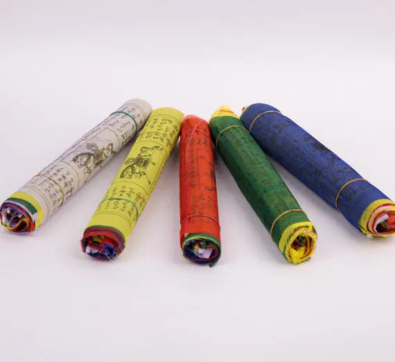 Lungta Prayer Flag Set - High Quality Tibetan Prayers - Best Himalaya