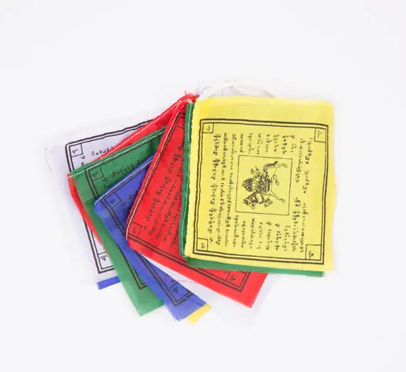 Medium Size Windhorse Tibetan Prayer Flag Set - Best HimalayaBest Himalaya