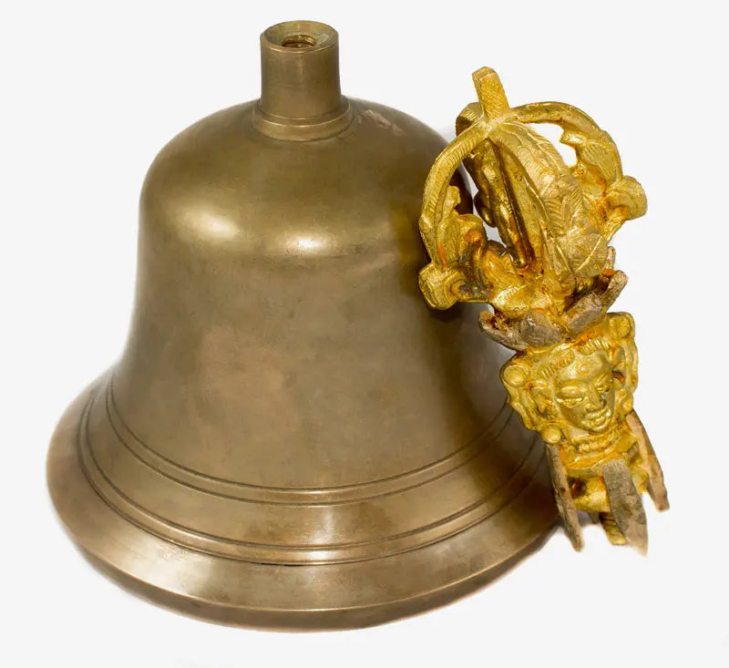 Nepal Anique plain Tibetan bell and dorje set - Best HimalayaBest Himalaya