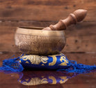 Ohm Mantra Carved Tibetan Singing Bowl Pillow Set - Best HimalayaBest Himalaya