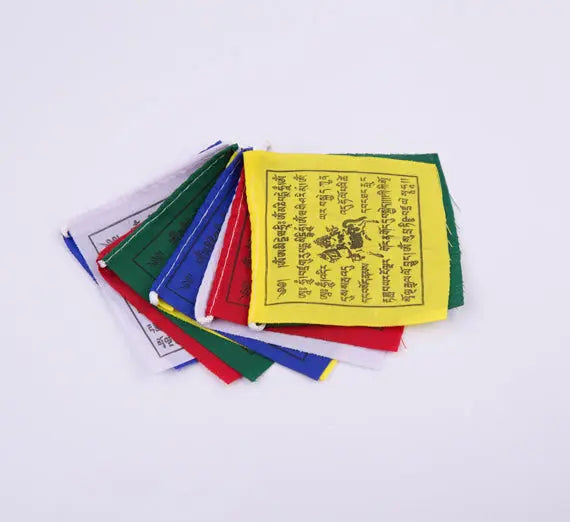 Om Mani Padme Hum Mantra Printed Tibetan Buddhist Prayer Flag - Best HimalayaBest Himalaya