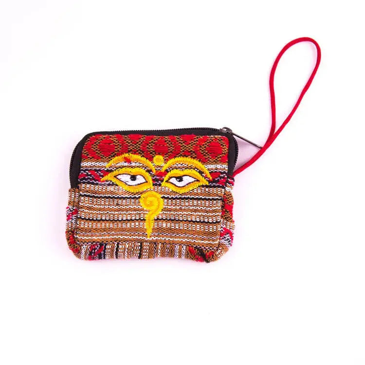 Rectangle Buddha Eye Coin Pouch Best Himalaya