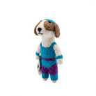 Felt Wool Dog Ornament Set with Basket Cartoon Animal Christmas Decor – view 3
