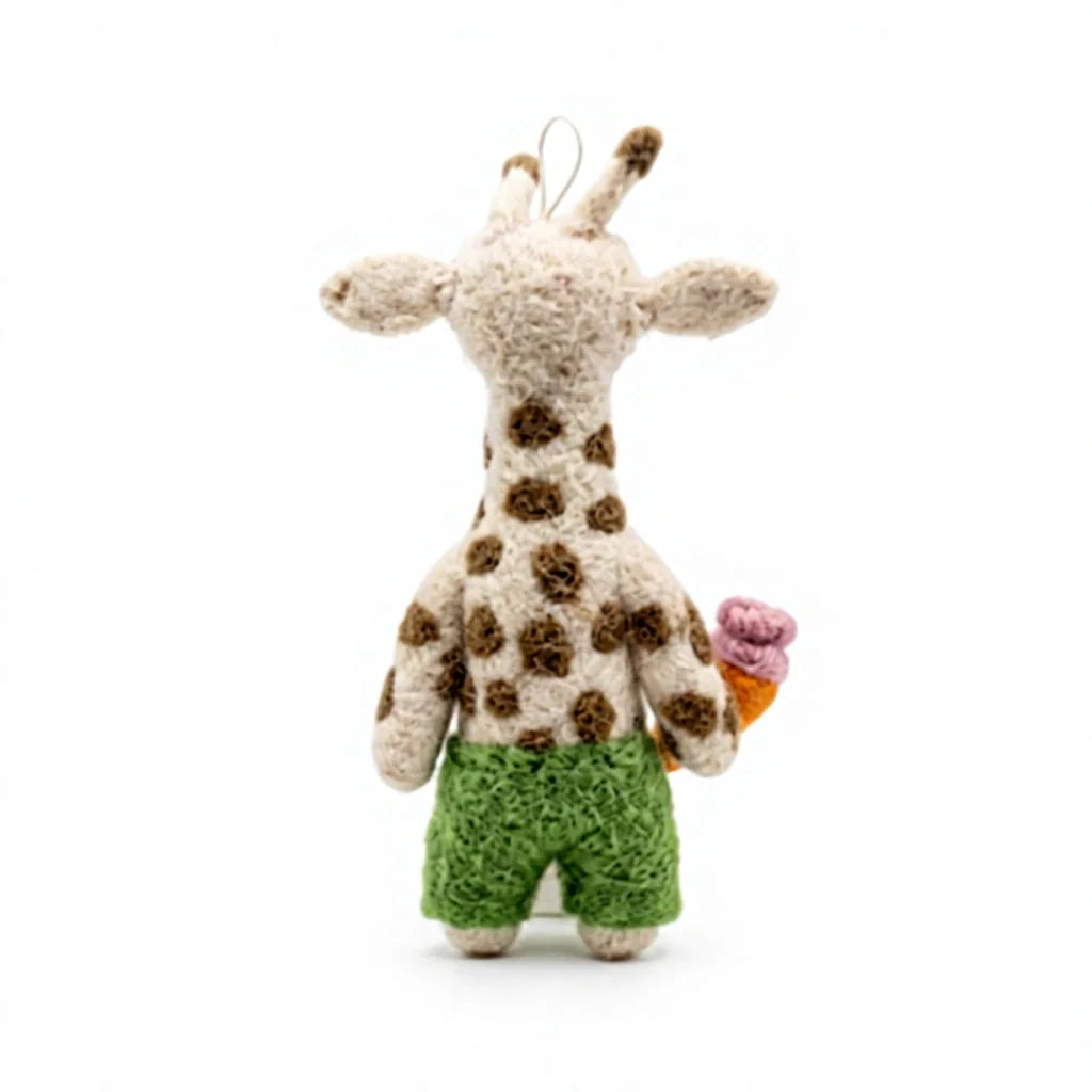 Felt Wool Giraffe Ornament Cartoon Animal Christmas Tree Decoration – view 4