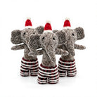Felt Wool Elephant Christmas Decoration Handmade Cartoon Animal Figurine – handmade by Best Himalaya