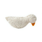 Felt Wool Bird Ornament White with Blue Wings and Red Eyes Small Christmas Decor – view 4